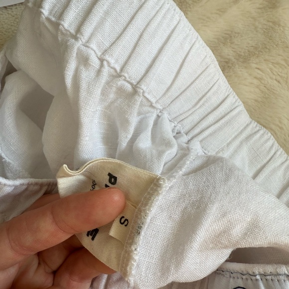 Parke White Linen Boxer Shorts - Picture 6 of 6